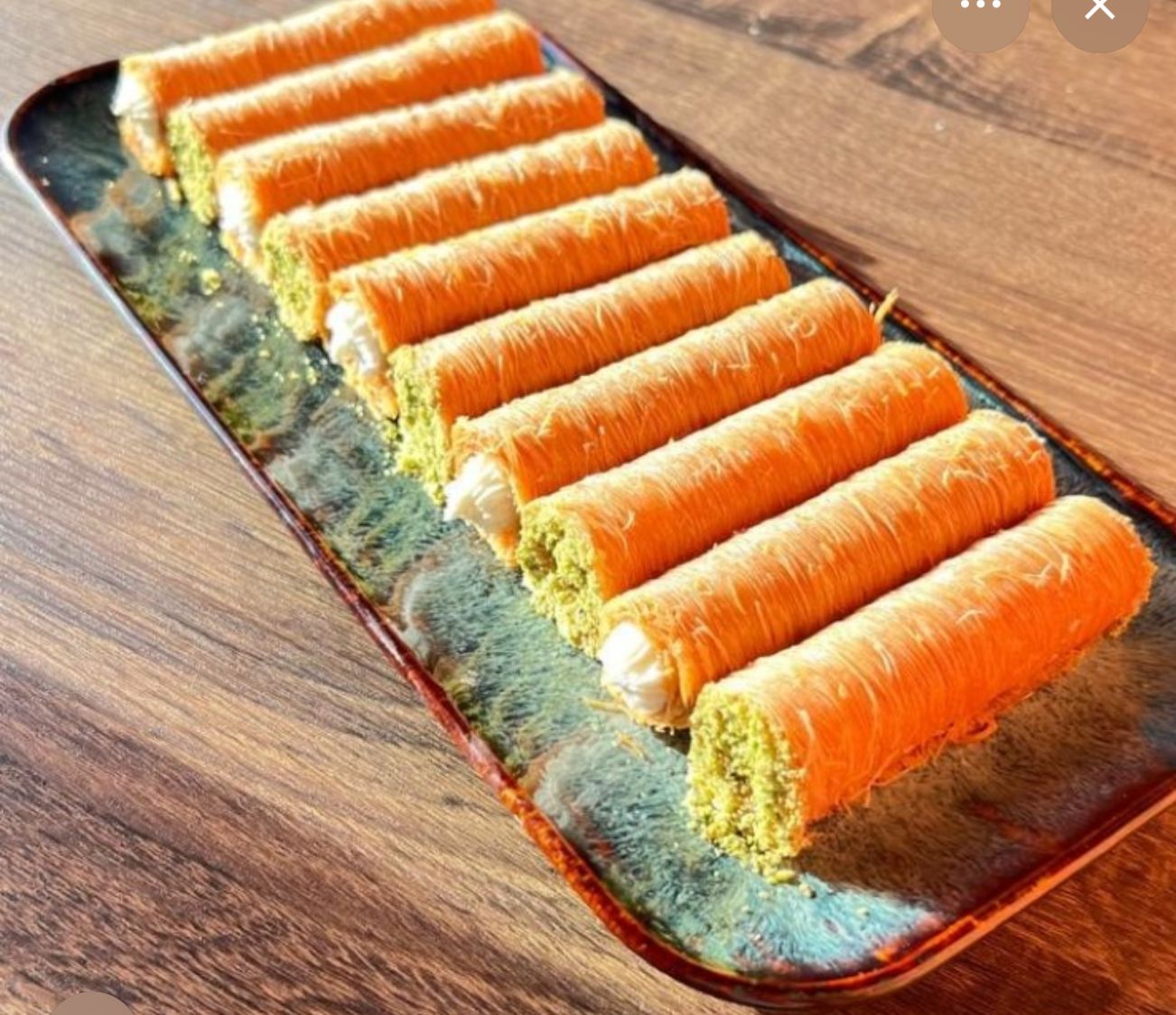 Asabeh Kunafe mit Orientalische Mascarpone