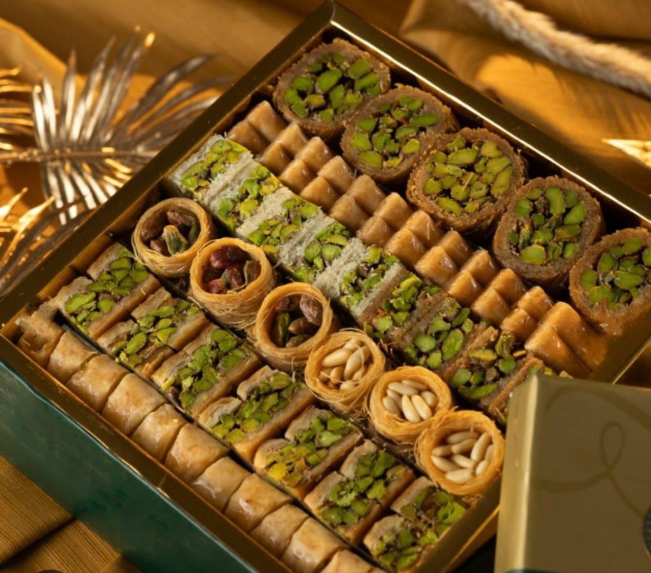 Gemischte Backwaren aus Pistazien